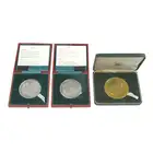 Charles, Prince of Wales, two silver medals & one bronze-gilt (3)
