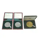 Charles, Prince of Wales, two silver medals & one bronze-gilt (3)