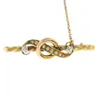 Late Victorian 15ct gold gem brooch
