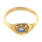 Early 20th 18ct gold sapphire & diamond ring