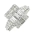18ct gold diamond cluster dress ring