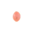Oval-shape orangish-pink conch pearl, 3.39ct