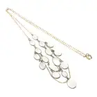 Early 20th century moonstone fringe necklace