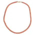 Coral bead necklace