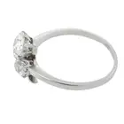 Early 20th century platinum diamond shamrock ring