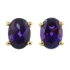 Amethyst stud earrings