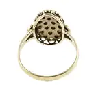 Mid 20th century 9ct gold opal cluster ring