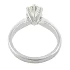 18ct gold diamond single-stone ring