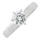 18ct gold diamond single-stone ring