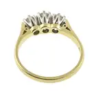 18ct gold diamond three-stone ring
