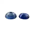 Two oval-shape sapphires, 5.01ct