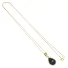 Opal triplet pendant, with chain