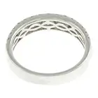 9ct gold diamond two-row half eternity ring