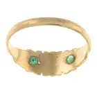 Victorian 15ct gold diamond & emerald ring
