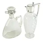 Victorian silver mounted claret jug & later wine ewer (2)