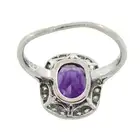 Early 20th century amethyst and diamond ring