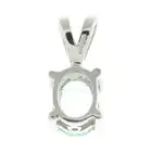 18ct gold blue tourmaline single-stone pendant