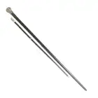 Silver topped walking cane and one other