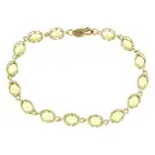 9ct gold peridot bracelet