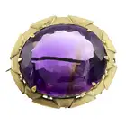 Late 19th century amethyst brooch