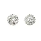 Diamond cluster stud earrings