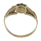 Late 19th century turquoise & split pearl ring