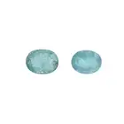 Two oval-shape grandidierite, 6.23ct. With reports