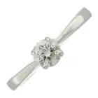 18ct gold diamond single-stone ring