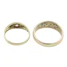Two 9ct gold gem-set rings