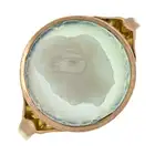 Mid 20th century 9ct gold agate cameo ring