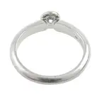 Platinum diamond single-stone ring