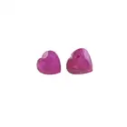 Two heart-shape rubies, 2.18ct