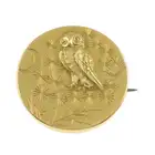 Victorian owl brooch