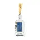 18ct gold sapphire & diamond pendant