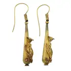 Late Georgian to early Victorian gold earrings