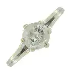 9ct gold diamond single-stone ring