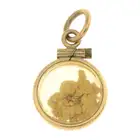 'Gold flakes' pendant 