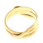 Edwardian 18ct gold snake ring, with diamond eyes