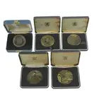 Royal Mint, four bronze art medals; plus a Westminster Abbey medal (5)