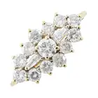 9ct gold diamond dress ring