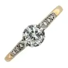 Mid 20th diamond dress ring