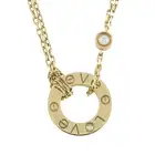 18ct gold two diamond 'Love' necklace, by Cartier