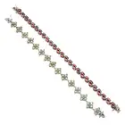 Two gem-set bracelets