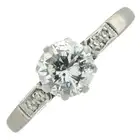 Mid 20th century diamond single-stone ring