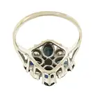 Sapphire & diamond cluster ring