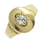Mid 20th century diamond signet ring