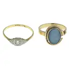 Two mid 20th century rings