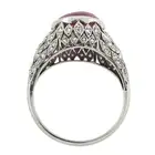 Early to mid 20th century platinum ruby and diamond ring