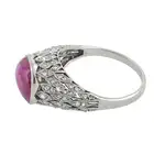 Early to mid 20th century platinum ruby and diamond ring