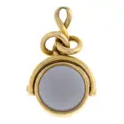 Bloodstone & sardonyx swivel fob